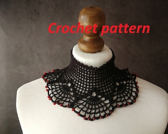 Crochet Goth Victorian Collar Pattern (PDF Pattern)