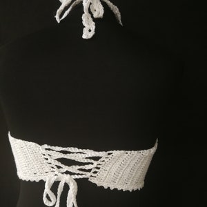 Gothic Crochet Crop Top PATTERN, Fairycore Bralette (PDF Pattern) image 7