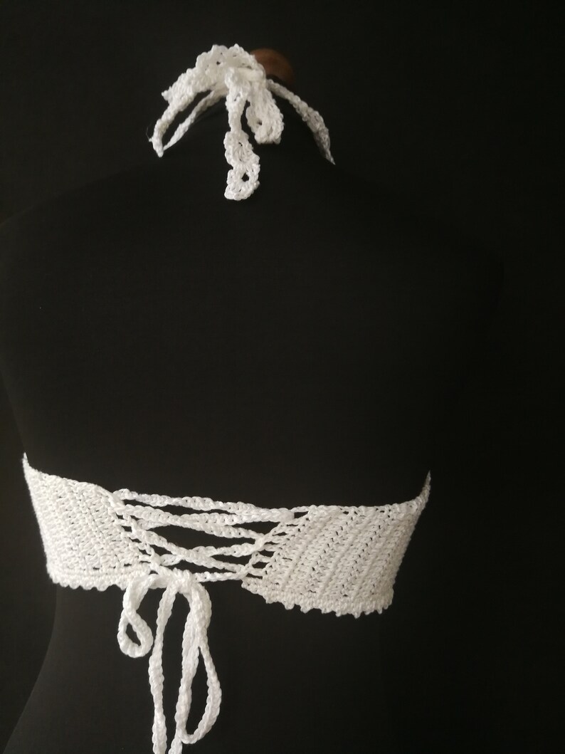 Gothic Crochet Crop Top PATTERN, Fairycore Bralette (PDF Pattern) image 7