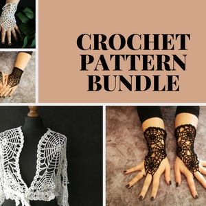 CROCHET PATTERN Lace spiderweb fingerless gloves, pdf crochet photo tutorial for goth short arm warmers, gothic accessories