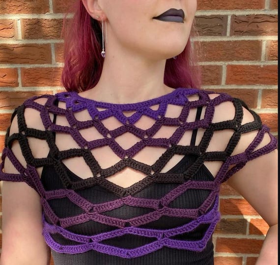 CROCHET PATTERN and Photo Tutorial on How to Make Fishnet Top or