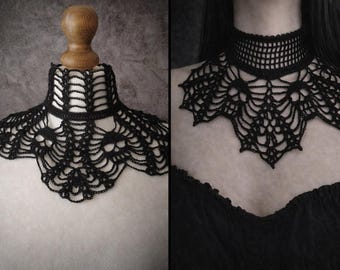 Crochet Goth Skull Collar Pattern Bundle (PDF)