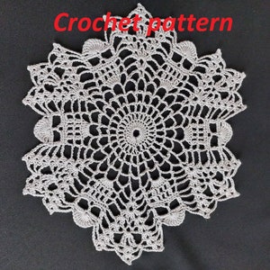 CROCHET PATTERN and photo tutorial on how to make goth skull lace doily for Halloween weddings, spooky parties, goth or dark home lovers