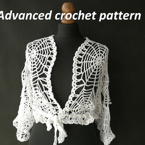 ADVANCED CROCHET PATTERN Gothic Crochet Spiderweb Top - Etsy