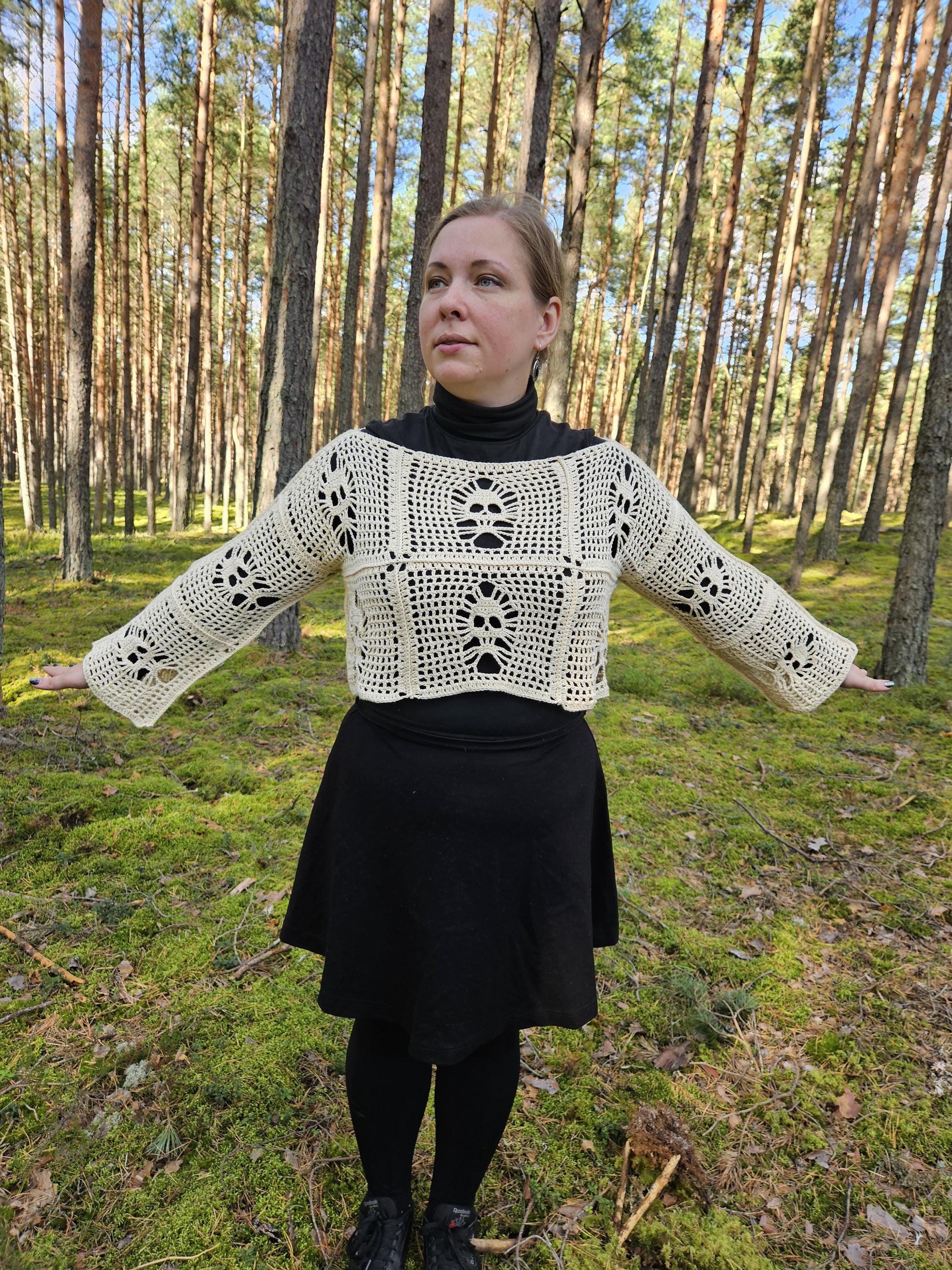 Cardigan Gothique Punk à Volants Dentelle - Noir, Taille Unique, Neuf Avec étiquettes - Style Rétro Thermique
