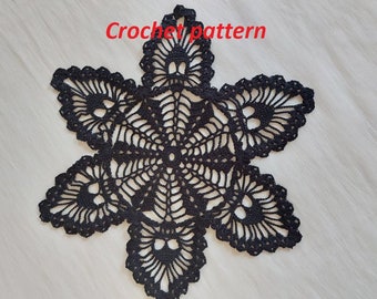 Crochet Goth Skull Lace Doily Pattern (PDF)