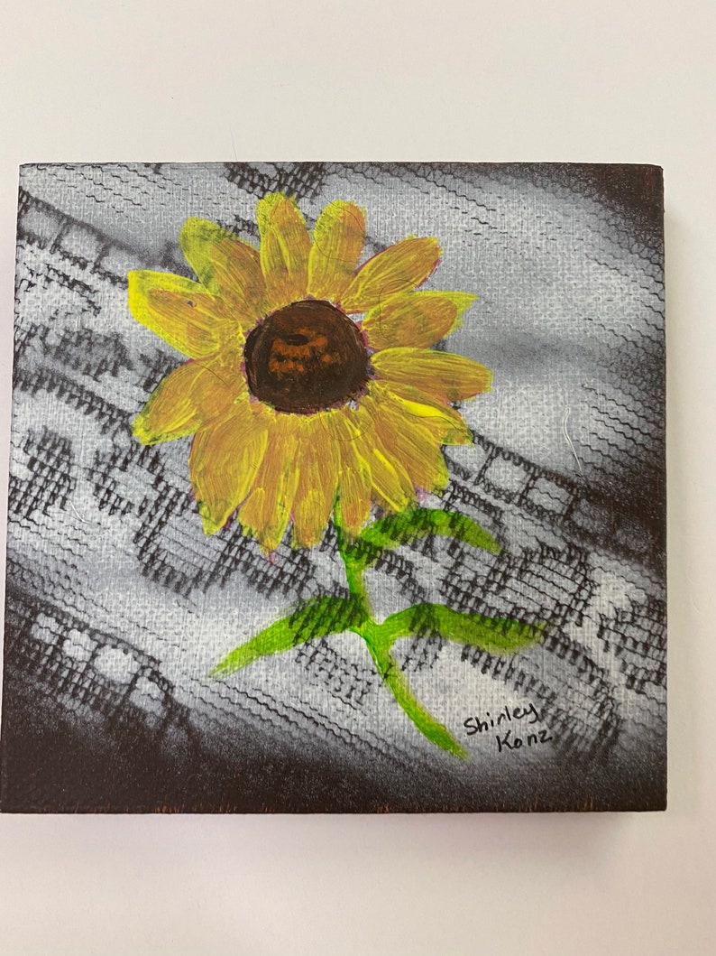 Sunflower Acrylic Painting