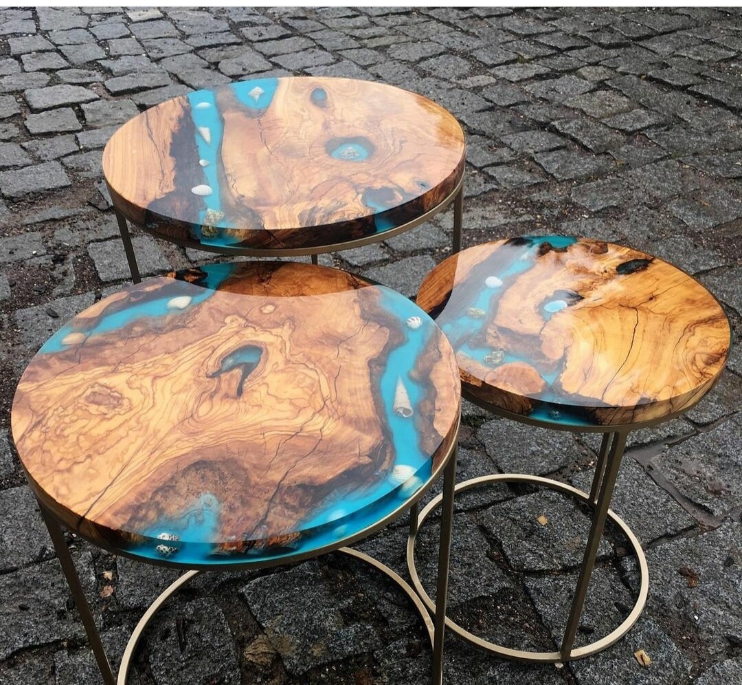 Resin sofa table deals