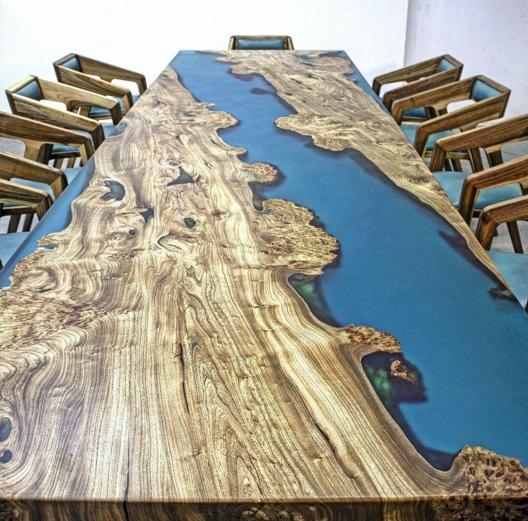 Epoxy Table Epoxy Resin Office Table Custom Epoxy Wood Resin Etsy