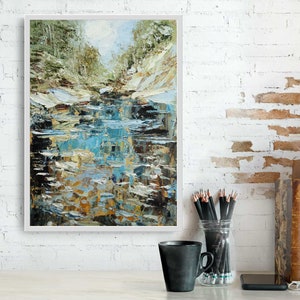 Pintura a óleo imagem de parede artesanal paleta faca tintas a óleo papelão impressionismo moderno