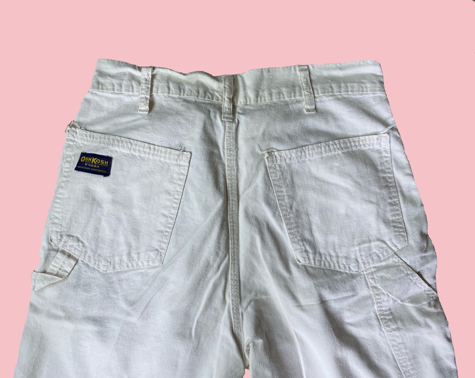 1970s Vintage White Painter's Pants Etsy