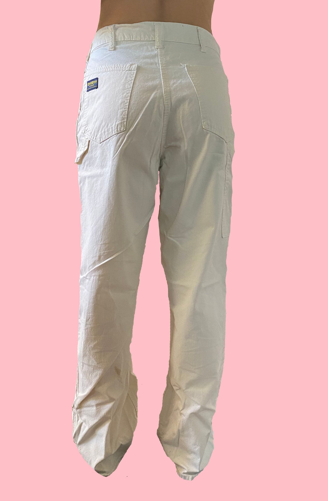 1970s Vintage White Painter's Pants Etsy