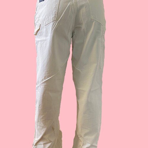 1970s Vintage White Painter's shops Pants