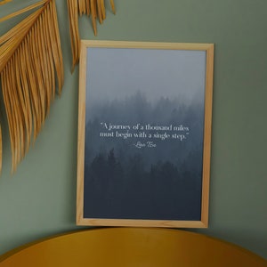 Lao Tzu Quote | Printable Wall Art | Inspirational Wall Art | Motivational Quote Art | Office Wall Decor | Positive Affirmation Wall Decor