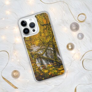 Fall Foliage Nature iPhone Case | Waterfall iPhone Case | Protective iPhone Case | Oregon Nature Art