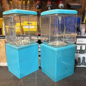 Incroyable couleur des années 1970 Folz Retro vintage Northwestern en verre gaufré globe machine à gommes bonbons modèle 60 image 4