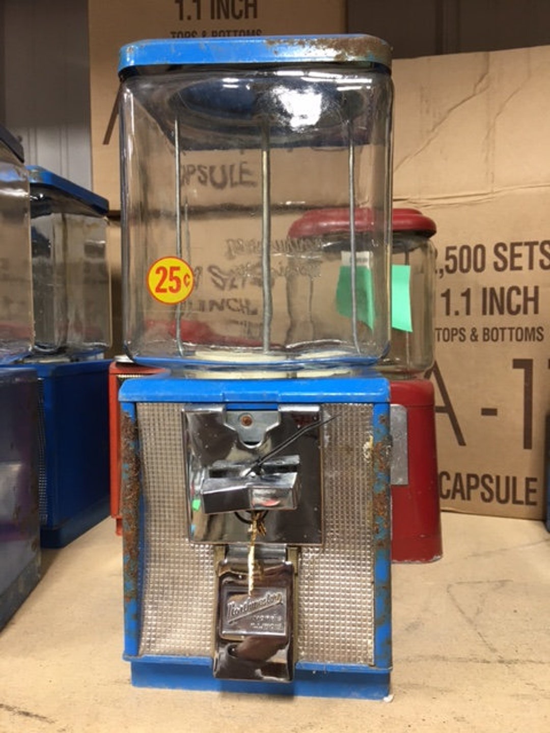 75 Cent Price Decal For Big Capsule Vending Machine & Northwestern 3