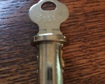 Vintage Style Lock and Key With Larger Thread For Older Model Gumball Candy Machines 5/16" Gumball Candy Machine Lock and Key Set