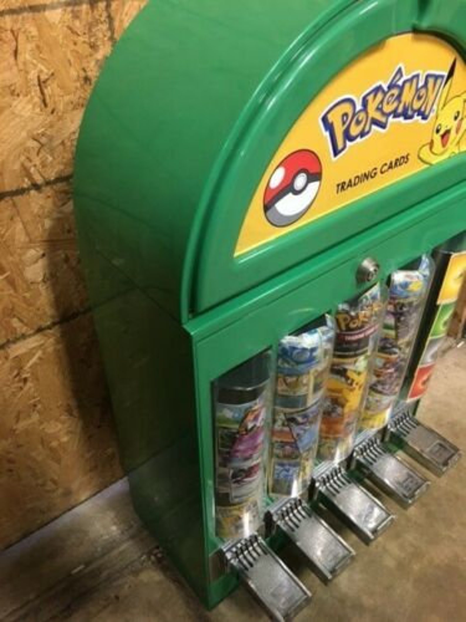 Themed Pokemon Card Vending Machine 5 column Sticker Tattoo Etsy