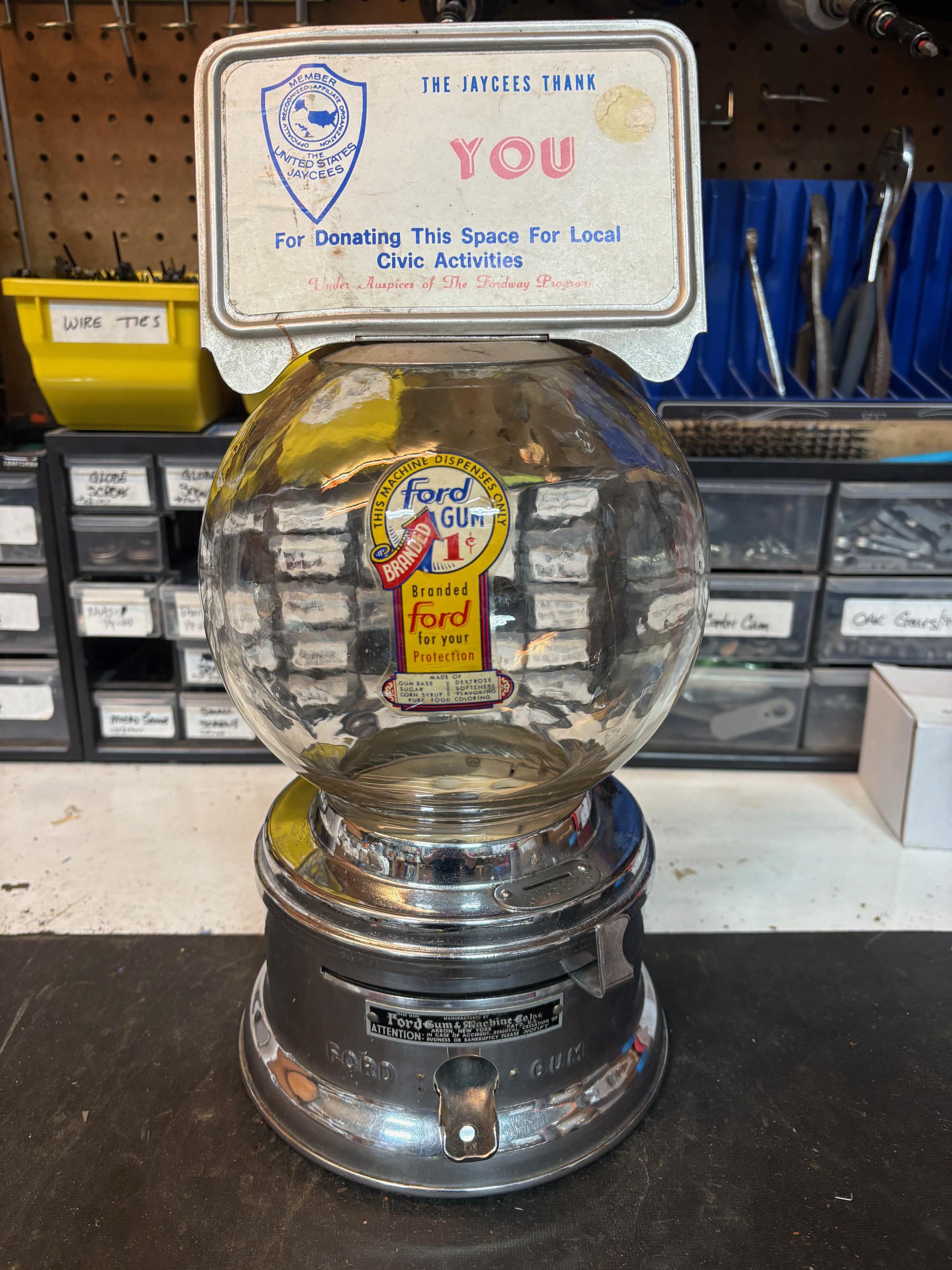 Antique Ford Gumball Machine - Etsy