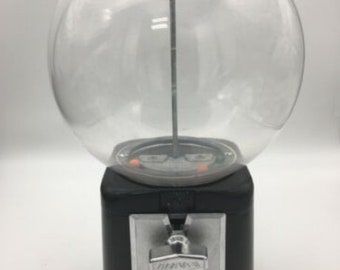 Black Beaver Bubble Ball Globe Gumball Candy Vending Machine SHARP Read Description