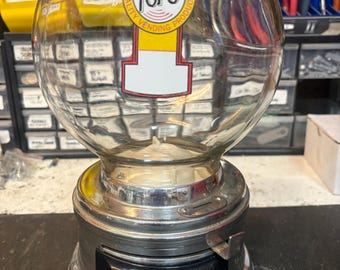 Free Shipping Discounted Glass Globe FORD GUM Machine 10 Cent Dime Gumball Machine