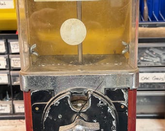 Antique Vintage Victor Penny Gumball Machine Works Great! Perfect Gift Idea Kiwanis Club Advertisement
