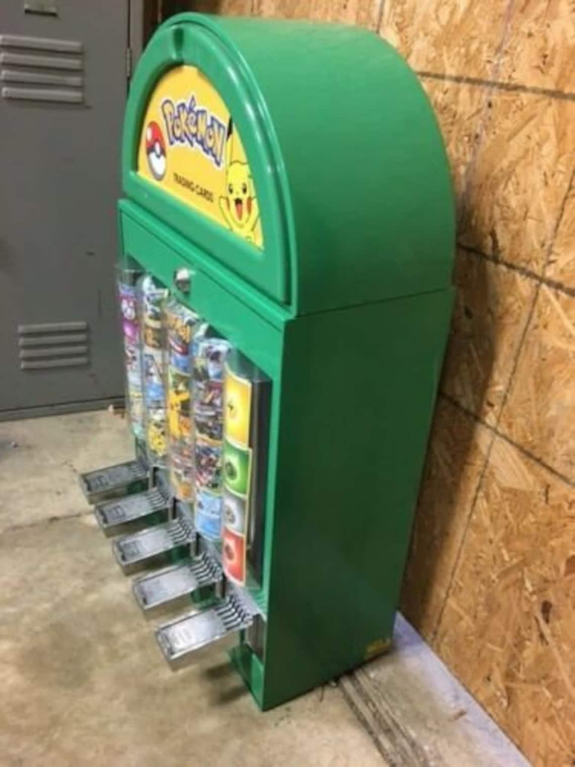 Themed Pokemon Card Vending Machine 5 column Sticker Tattoo Etsy