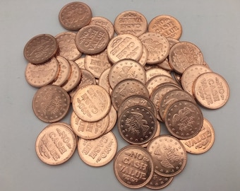 50 jetons pour les machines à jetons Fun Gum Club