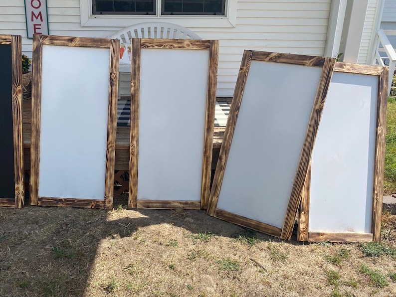 Rustic Whiteboard Whiteboards, Custom Frame, Custom Size - Etsy
