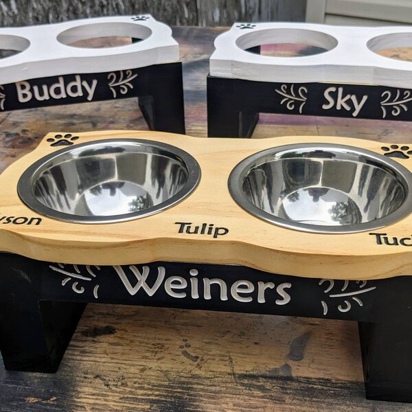 Dog Bowl Riser Etsy