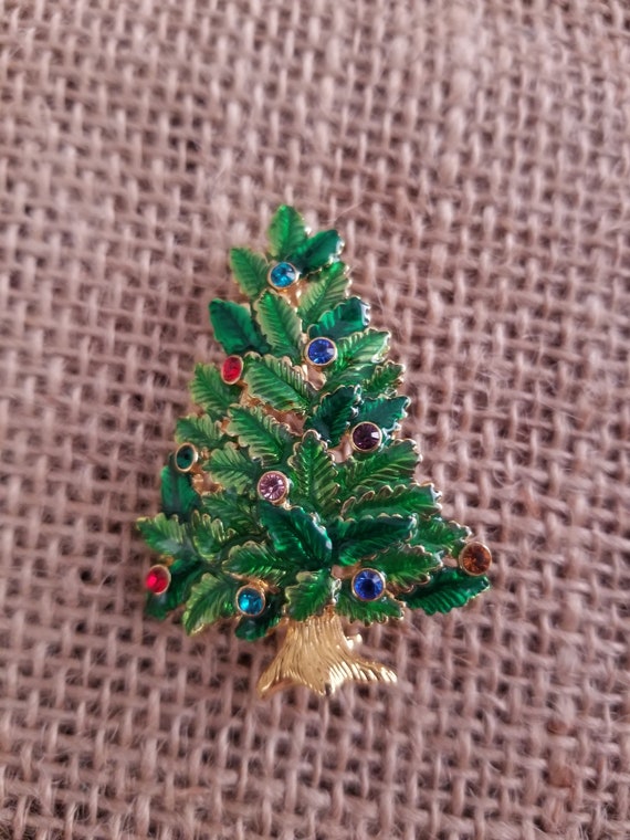 Christmas tree Brooch