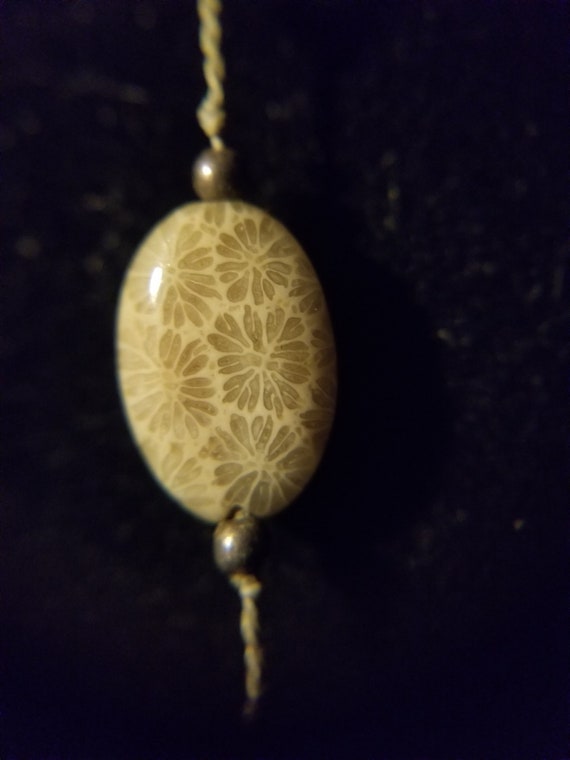 SALE*Fossilized Coral and 925 Sterling Necklace - image 5