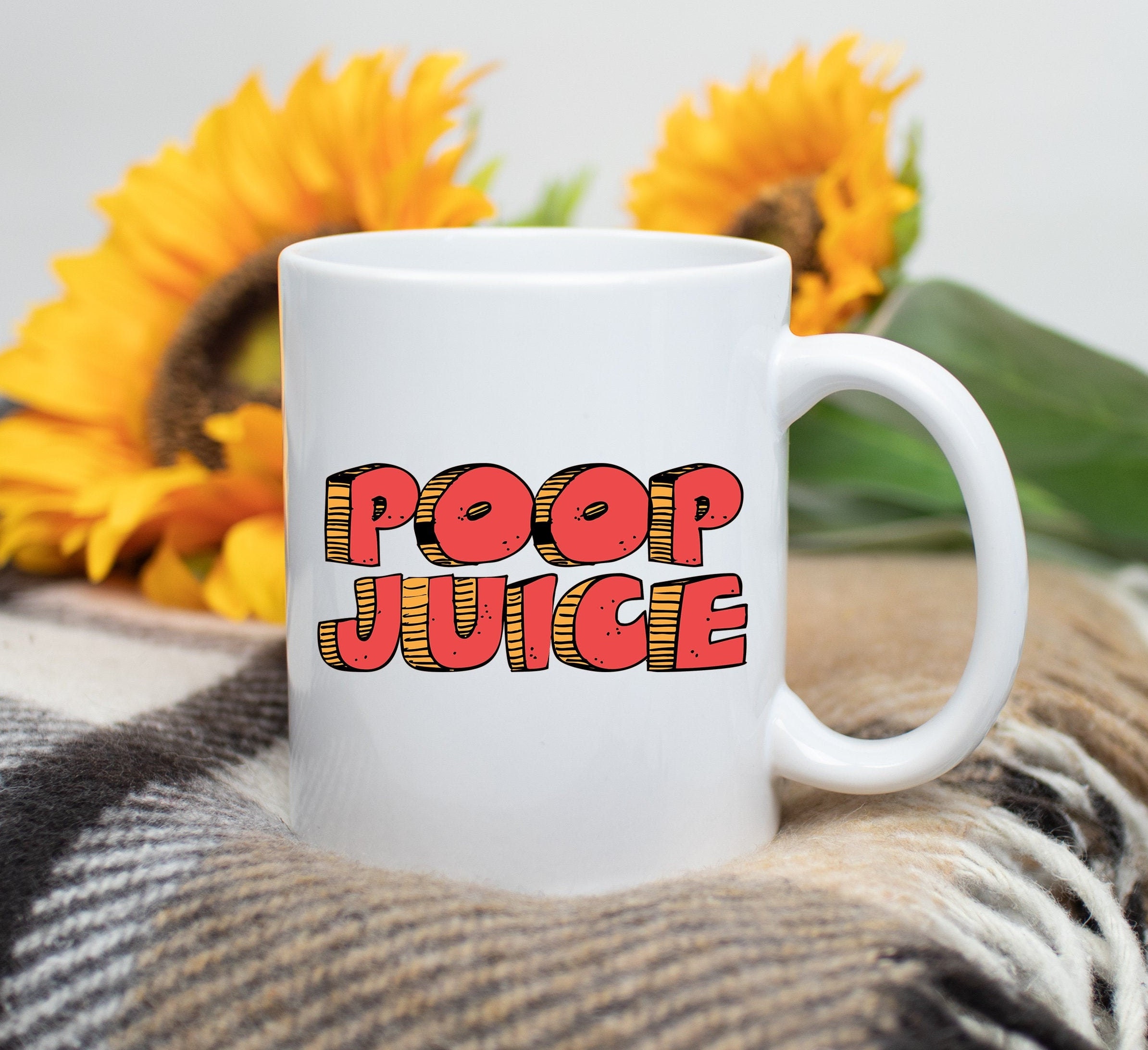 Poop Juice Mug Funny Coffee Mug Poop Mug Coworker Gift Gag Etsy