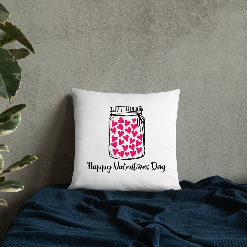 Hearts Pillow Valentine/'s Day Decor Valentine/'s Day Throw Pillow Happy Valentine/'s Day Pillow Love Pillow Cover