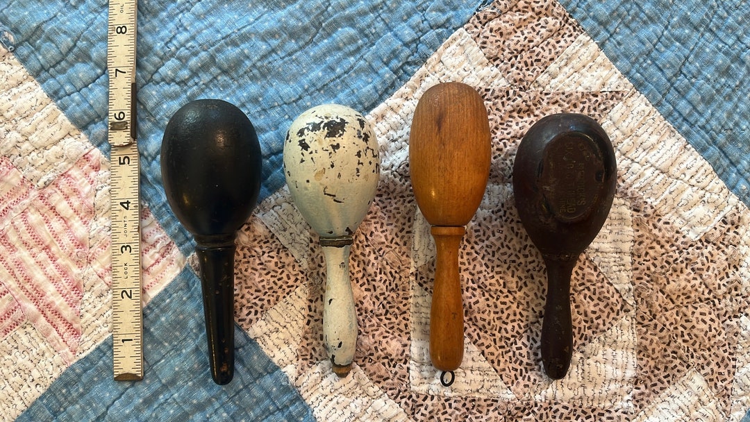 Vintage Darners, Vintage Sock Darners, Primitive Decor, Sewing Mending