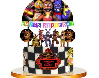 FIVE NIGHTS AT FREDDY/'S Party Edible Cake topper image decoration