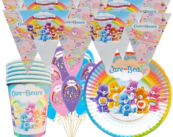 NEW CARE BEARS 1 LONG PARTY SUPPLIES HAPPY BIRTHDAY BANNER 5 FT