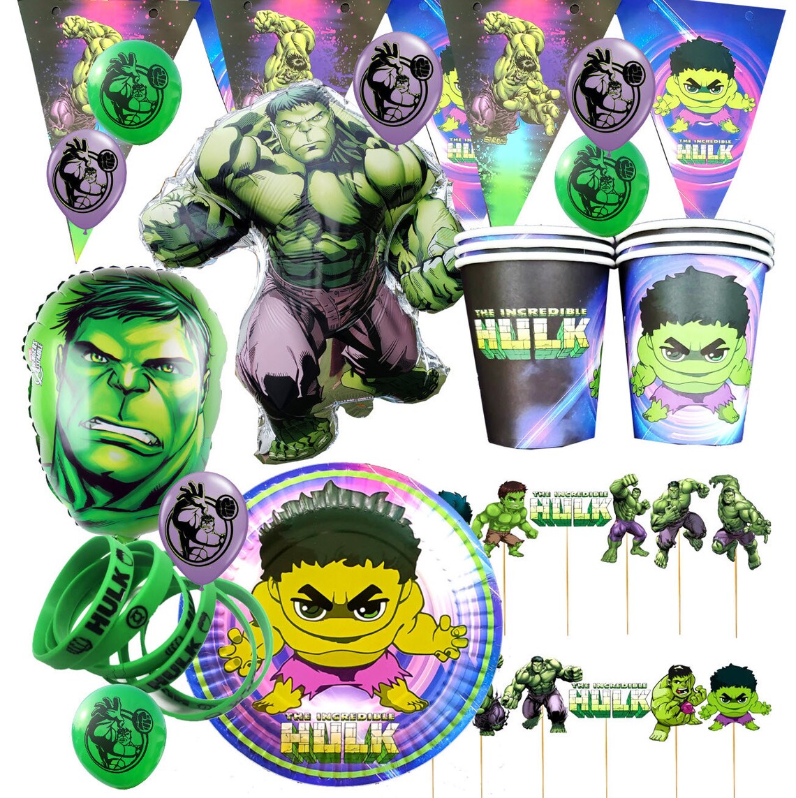 Hulk Birthday theme favor party supplies decoration ideas Etsy