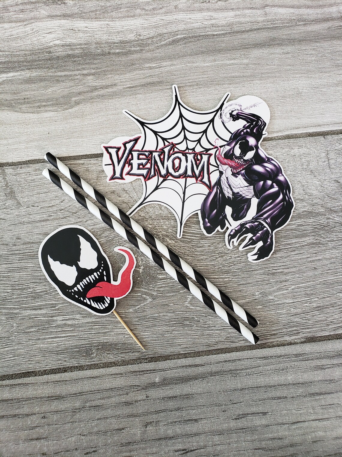 Venom Birthday theme favor party supplies decoration ideas Etsy