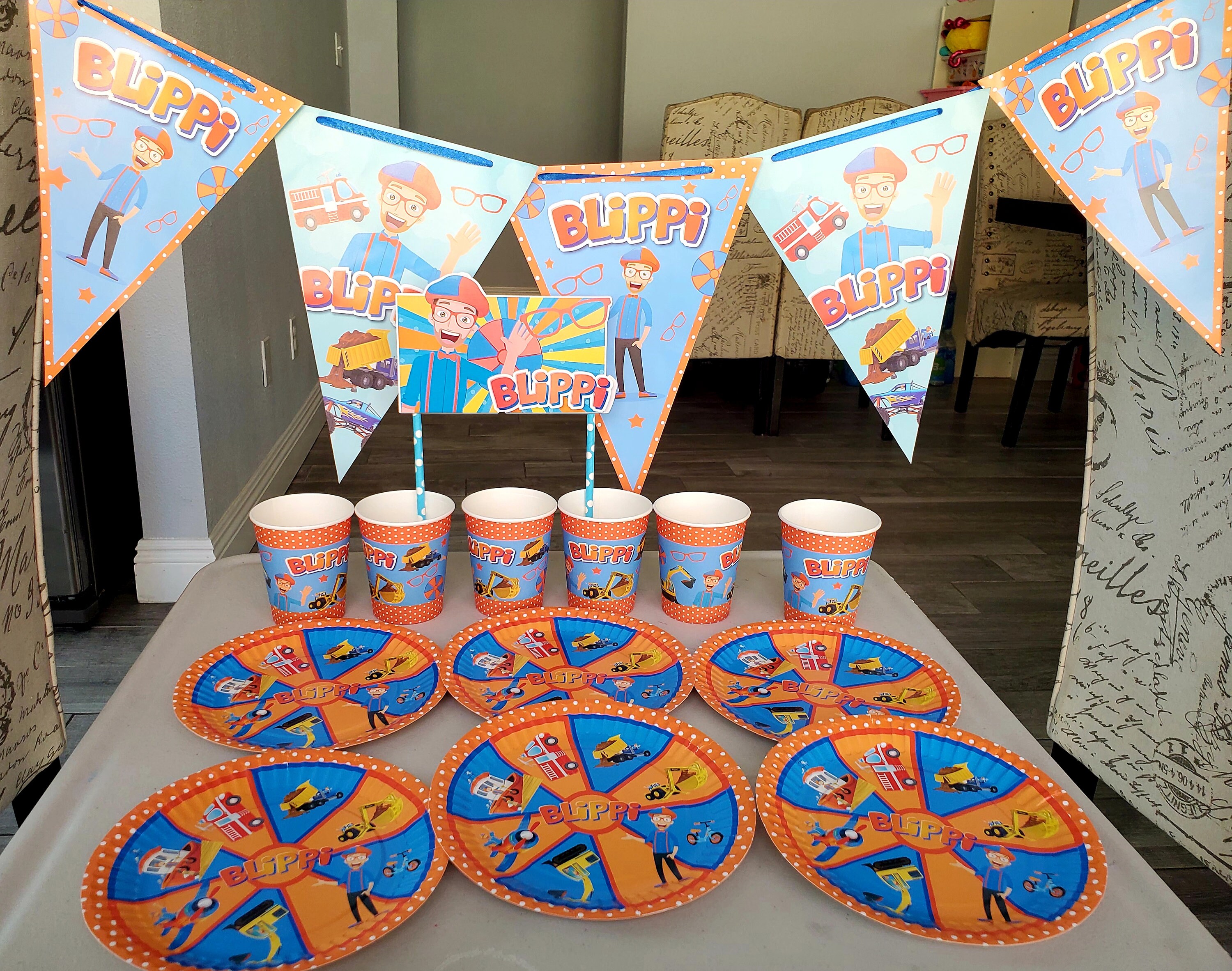 Blippi Birthday theme favor party supplies decoration ideas Etsy