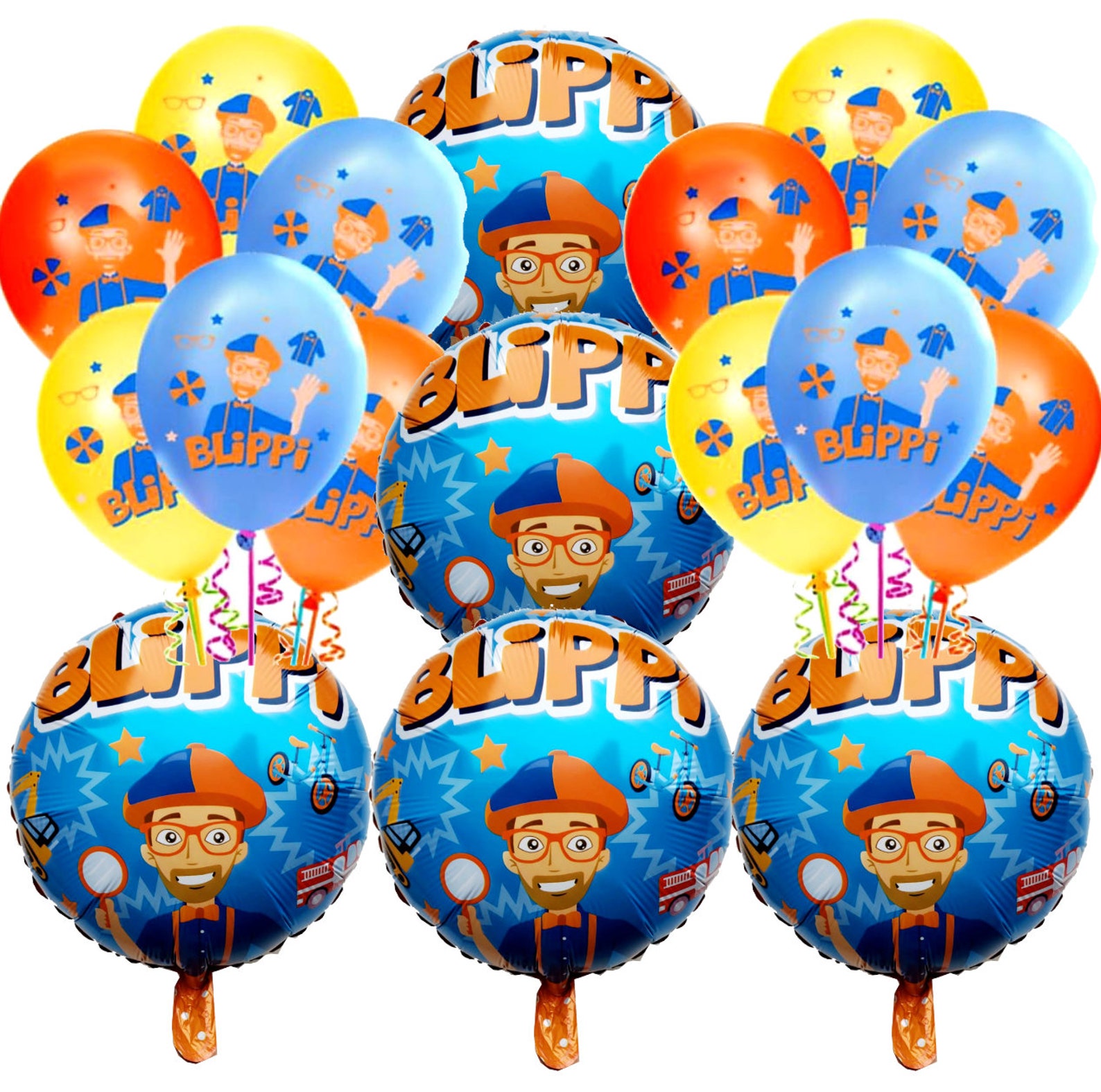 Blippi Birthday theme favor party supplies decoration ideas Etsy