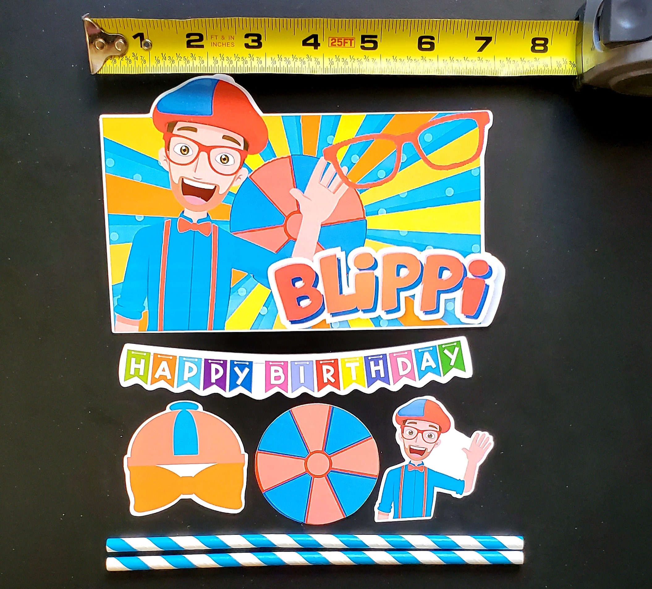 Blippi Birthday theme favor party supplies decoration ideas Etsy