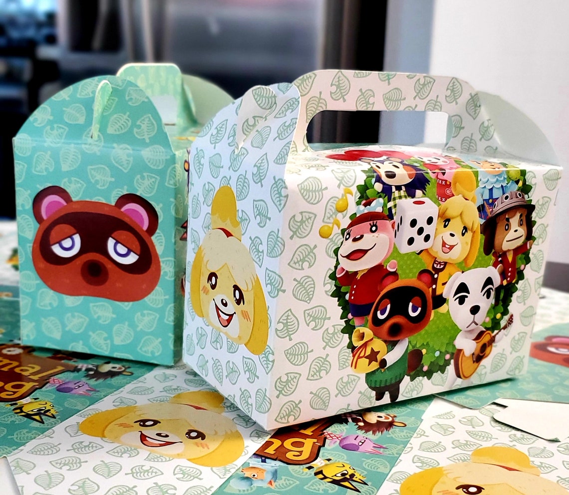 Animal Crossing Birthday theme favor party supplies decoration Etsy