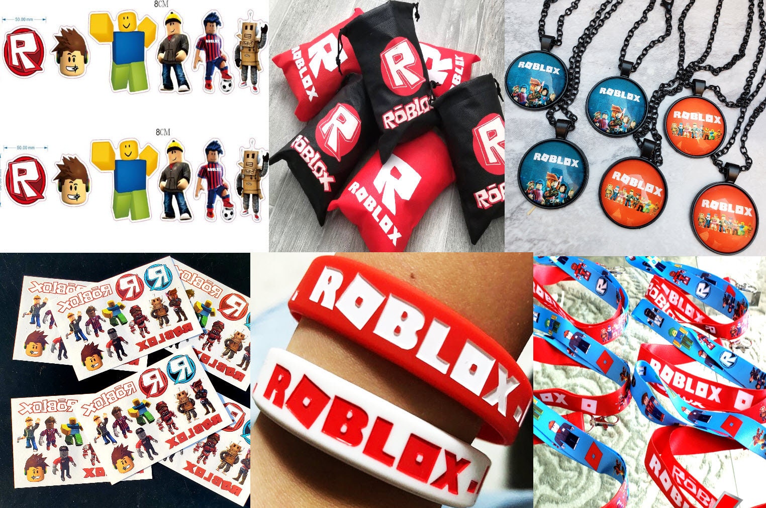 Roblox Birthday theme favor party supplies decoration ideas Etsy