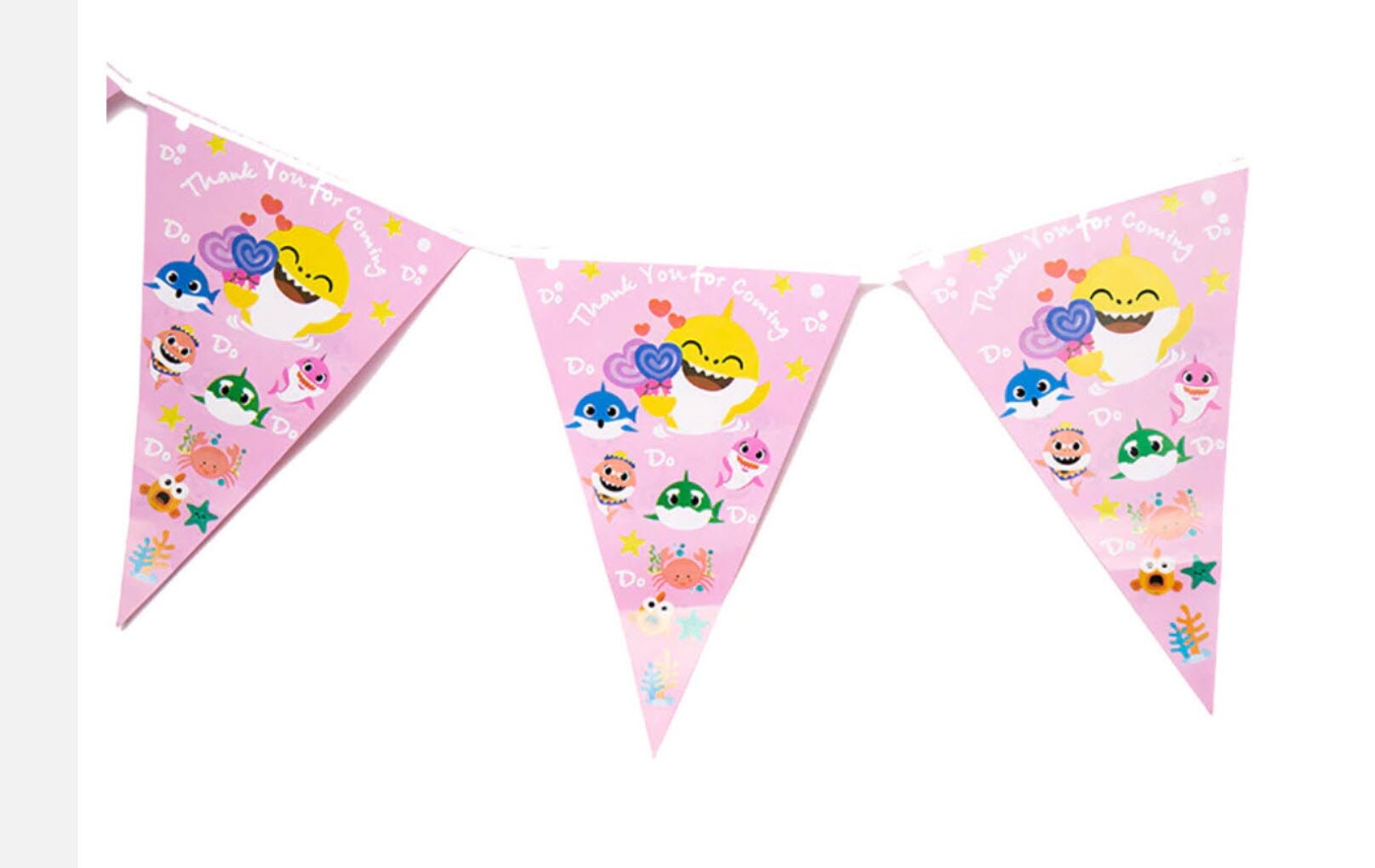 Baby Shark Pink Birthday theme favor party supplies decoration | Etsy