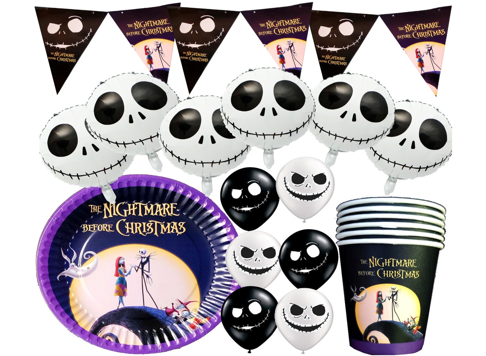 Jack Skellington Birthday theme favor party supplies | Etsy