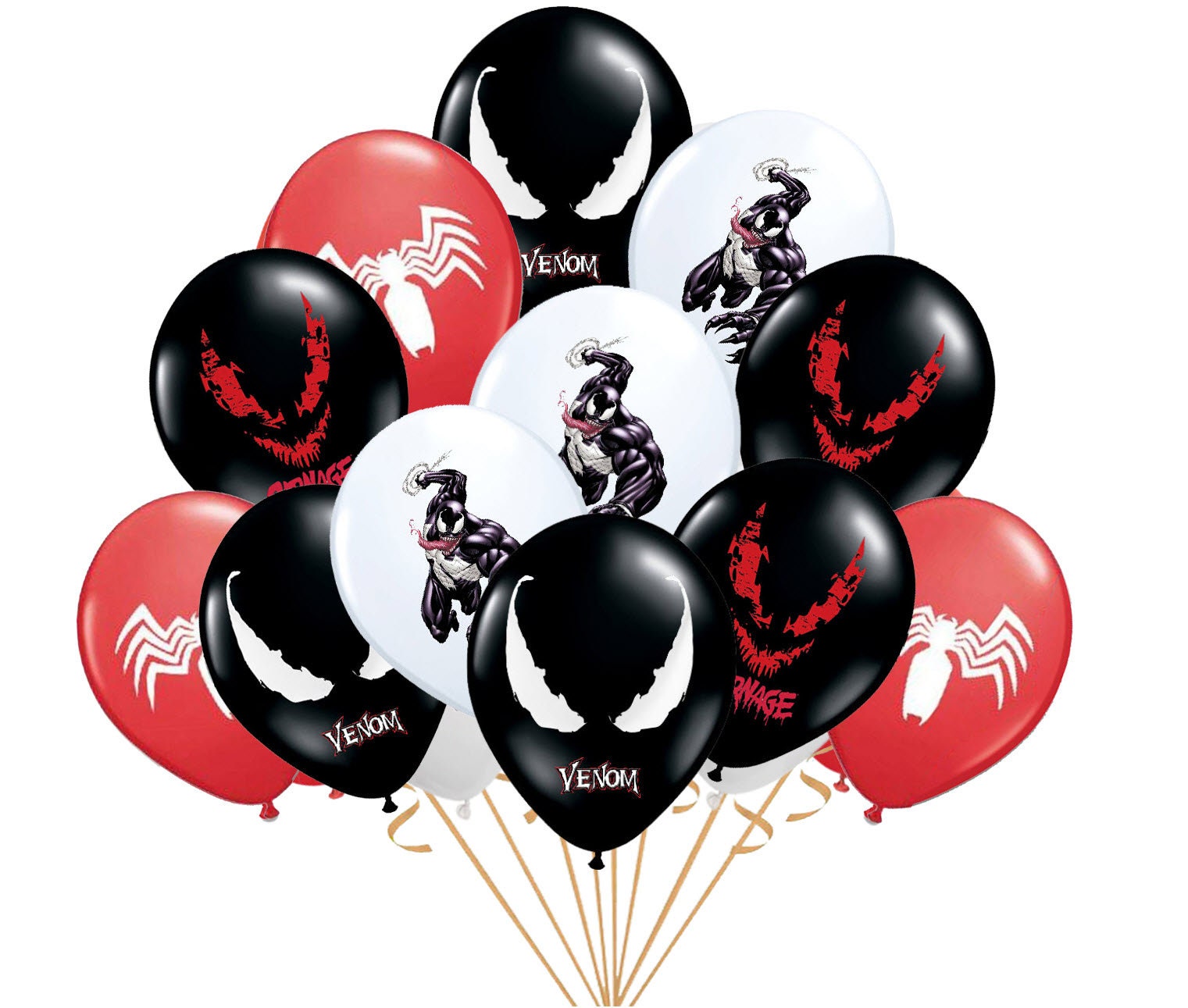 Venom Birthday theme favor party supplies decoration ideas | Etsy