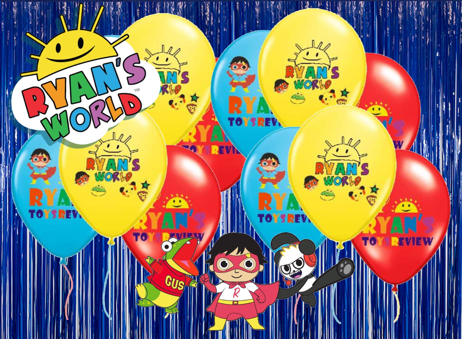 Ryans World Birthday theme favor party supplies decoration Etsy