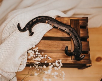 Dublin hook | Horseshoe Hanger with personalization, Unique decoration. Handmade decoration, Forged rack, Special hanger, Hallway decor